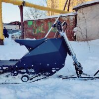 First world electric snowbike Sniejik Sport_electric snowmobile_electric snowscooter_electric sled_1